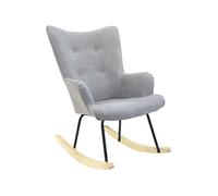 - Fauteuil à bascule en tissu et métal Helsinki