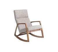 Fauteuil à bascule en tissu gris 5106C, 68 x 90 x 96