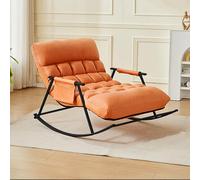 Fauteuil à bascule Fauteuils de salon Fauteuil salon confortable avec Support en Métal Fauteuil De Relaxation,Design Ergonomique,Comfort Respirant,capacité de charge 200 kg,pour salon, chambre ( Color