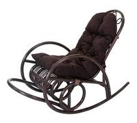 Mendler Fauteuil à Bascule HWC-C40 Marron Coussin Marron