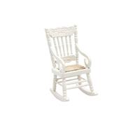 Fauteuil à bascule miniature (rocking chair) - Blanc - 5 x 6,7 x 10,2 cm - Rico Design(...) - Bois Bois G