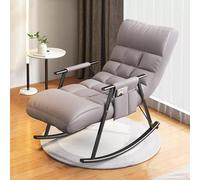 Fauteuil à bascule moderne inclinable avec poches latérales - Chaise de salon confortable pour salon et chambre à coucher - Fauteuil d'appoint élégant pour la relaxation et le confort