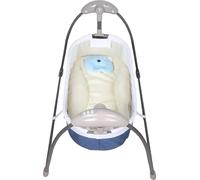 Fauteuil à bascule musical pour bébé, Smart Bluetooth, balancelle à 3 vitesses, convient pour 0-24 mois, bleu