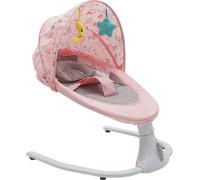 Fauteuil à bascule pour bébé Transat avec Bluetooth & télécommande 0-18 mois rose