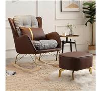 Fauteuil À Bascule Pour Chambre D'Enfant, Fauteuil Inclinable Et Relaxant, Fauteuil D'Appoint À Oreilles Avec Repose-Pieds Et Oreiller, Fauteuil Moderne, Canapé De Loisirs Avec Assise Épaisse Et Remb