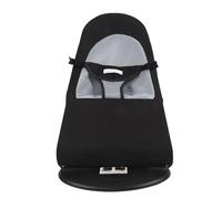 Fauteuil à bascule pour chien, lit-bascule pliable pour petits chiens et chats, fauteuil à bascule portable et réglable en hauteur pour animaux de compagnie, avec housse lavable, (Tissu en coton noir)