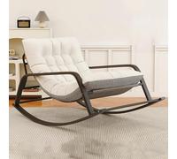 Fauteuil à bascule Fauteuil relax salon Chaise a bascule Avec Cadre En Acier,Fauteuil Allaitement Confortable Et Relaxante,Fauteuil Salon Pour Adultes,Fauteuil de lecture pour Salon,Chambre d'enfant (