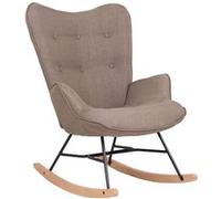 Fauteuil à bascule Sanka en tissu , Taupe Taupe G