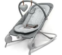 Fauteuil à bascule SUMMER INFANT 2en1, pratique et portable, jouets et vibrations apaisantes, gris