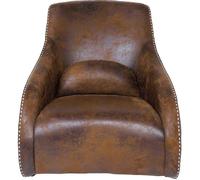 KARE Design Swing Ritmo Vintage Fauteuil, Tissu, Marron