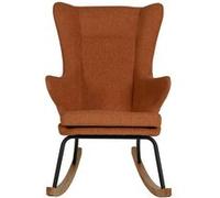 Fauteuil à bascule tissu marron Luxare Marron G