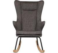 Fauteuil à bascule tissu noir Luxare Noir G