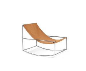 Fauteuil à Bascule Valerie Object en Acier Inoxydable/ Rose