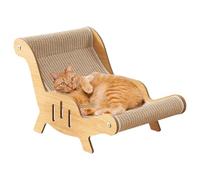Fauteuil à chat inclinable avec coussinet en sisal, meuble pour chat pour griffer et se détendre, chaise longue confortable avec coussin pour chatons