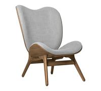 Fauteuil A Conversation Piece haut chêne foncé dark oak base