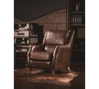 Fauteuil à oreilles Fauteuil de salon Fauteuil rembourré Vintage Cuir véritable Fauteuil Nouveau
