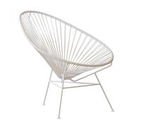 Fauteuil Acapulco Classic structure blanc powder coated steel base