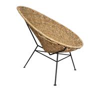 Fauteuil Acapulco Palma powder coated steel base