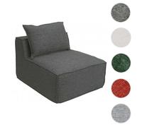 Mendler Fauteuil/Accessoires pour canapé HWC-O54 Partie Centrale 63x75x97 cm Gris foncé