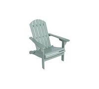 sweeek Fauteuil adirondack vert de gris en bois d'acacia avec accoudoirs KERINA plusieurs coloris 90 x 71 x 915 cm Vert de gris