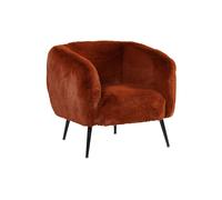 Fauteuil Albert en fausse fourrure Fox
