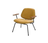 Fauteuil Arnold jaune - Amadeus - Jaune - Tissu Jaune G