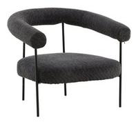 Fauteuil Arrondi Hokasen X Josefin 88cm Gris Foncé