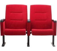 Fauteuil Art Déco Fauteuil Canapé 1 place pour théâtre Design Luxe Rouge Textile Nouveau
