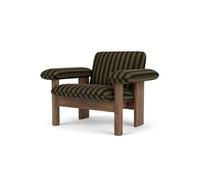 Fauteuil Audo Brasilia Noyer Bas Noyer/cabanon