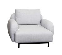 Fauteuil Aura black metal frame