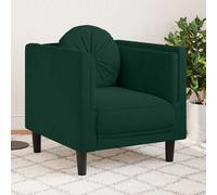 Fauteuil avec Coussin Siège Chaise Canapé Salon Marron Similicuir Daim vidaXL