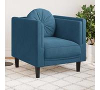 Fauteuil avec Coussin Siège Chaise Canapé Salon Marron Similicuir Daim vidaXL