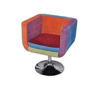 vidaXL Fauteuil avec design de patchwork Cube Tissu Multicolore G