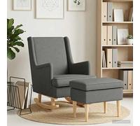 Fauteuil avec pouf 2 pc Tissu Ensemble de fauteuils Mobilier moderne vidaXL vida