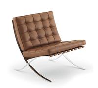 Fauteuil Barcelona Knoll International, Designer Ludwig Mies van der Rohe, 75x77x77 cm