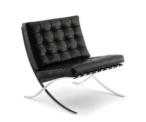 Fauteuil Barcelona Knoll International, Designer Ludwig Mies van der Rohe, 75x77x77 cm