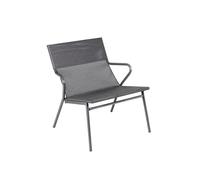 Fauteuil Bas Assise Grand Confort - Vence - - Gris Obsidian - Lafuma Mobilier