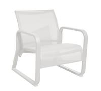 Fauteuil bas de jardin aluminium et toile - Quenza II