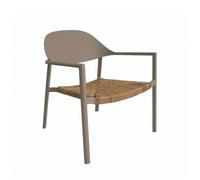 Fauteuil bas de jardin empilable aluminium et résine synthétique - Bage