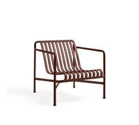 Fauteuil Bas Palissade en Fer Rouge