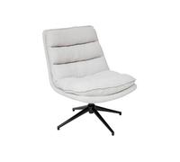 Fauteuil bas pivotant Harper lin