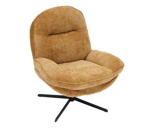 Fauteuil bas pivotant Stelan ambre Atmosphera