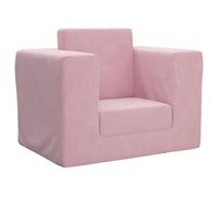Fauteuil bebe - canape bebe Vidaxl Canapé-lit pour enfants Rose Peluche douce