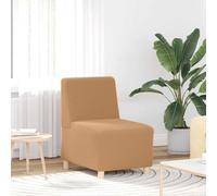 Fauteuil Beige 55 cm Tissu Imitation Laine bouclée canapé-lit Double Convertible