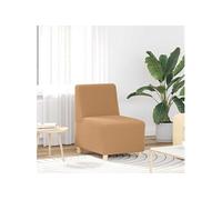 Fauteuil beige 55 cm tissu imitation laine bouclée4108507