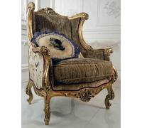 Fauteuil Bibliothèque Chaise Oreillette Coussin Meubles italiens Luxe Chaises Nouveau