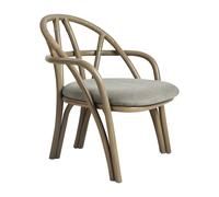 Fauteuil Bistra structure olive base rattan olive stained