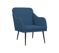 Fauteuil Bleu 63x76x80 cm Tissu