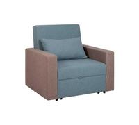 Fauteuil bleu fonction lit salon monoplace relax luxe fauteuil club