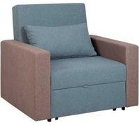 Fauteuil bleu fonction lit salon monoplace relax luxe fauteuil club